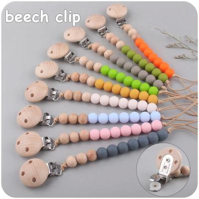 Κίνα Safety Multicolor Silicone Pacifier Clips Chain Teething Toys Baby Pacifier προς πώληση