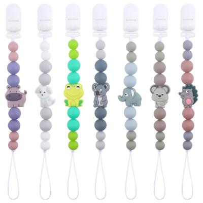 Κίνα Colorful Custom Pacifier Chain Clip Cartoon Wooden Dummy Clip Holder προς πώληση