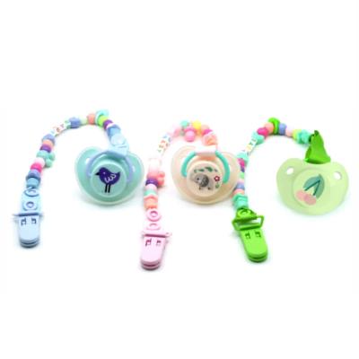 Κίνα Wooden Silicone Dummy Pacifier Clip Chewable Newborn Sweetie Soother Pacifier προς πώληση