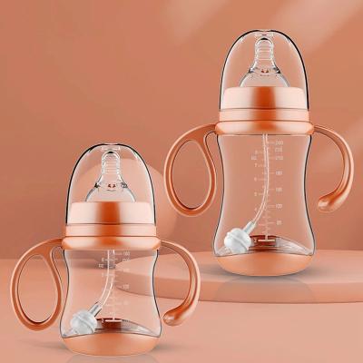 China Safety Newborn Feeding Bottle Silicone Baby Milk Bottle With Bumper Protection Te koop