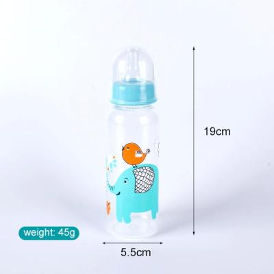 China Food Grade Milk Feeding Bottle PP Material 250ML Animal Cartoon Baby Bottle Te koop