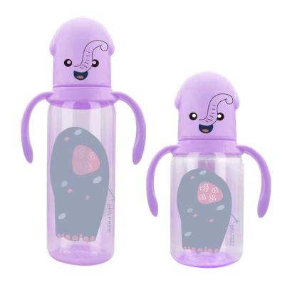 China Silicone Baby Feeding Bottle BPA Free Customized Eco Friendly 150ml 250ml Te koop