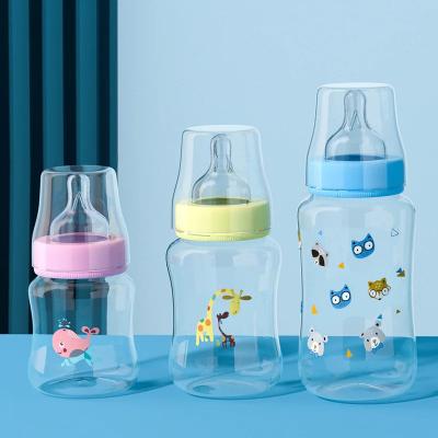 China Animal Pattern PP Feeding Bottle With Silicone Nipple Unbreakable en venta