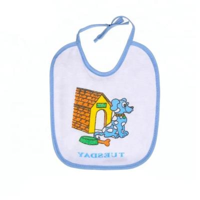 中国 Custom Infant Drool Bibs Printed Logo Pattern Blank Sublimation Baby Bib 販売のため