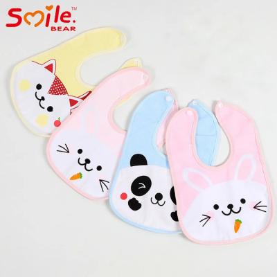 Κίνα Printed Waterproof Infant Bibs Panda Pattern Cute Animal Baby Bibs προς πώληση