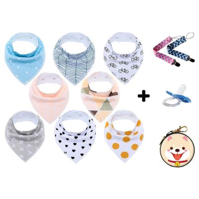 Κίνα Drool Newborn Bandana Bibs Burp Cloths Waterproof Baby Bib 100% Cotton προς πώληση