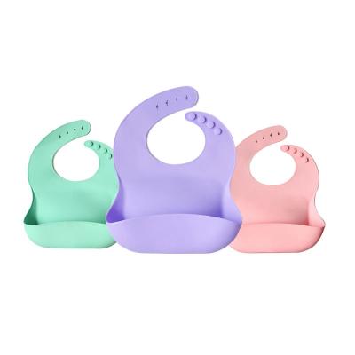 Κίνα Adjustable Custom Soft Silicone Bib Baby Waterproof Eco Friendly προς πώληση