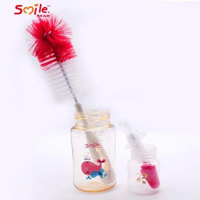 China Multifunction Infant Bottle Brush 2 In 1 360 Degree Cleaning Glass Feeding Bottle Brush zu verkaufen