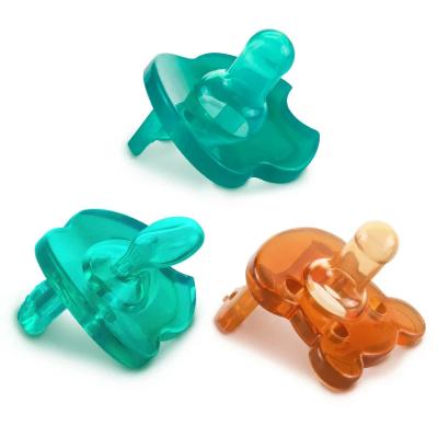 China Baby products BPA free baby teether toys Pure Natural Rubber Pacifier for sale