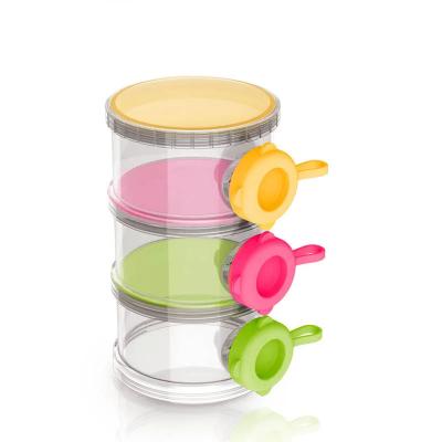 中国 PP Milk Powder Dispenser Food Grade Plastic 3 Layers Formula Container 販売のため