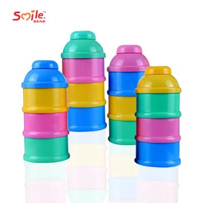 China BPA free colorful big size baby portable milk formula container for sale