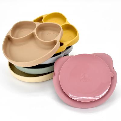 China Silicone Newborn Accessories Feeding Baby Bowl Spoon Cup Portable Tableware à venda