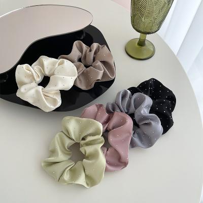 China Fashion Hot Selling Versatile ponytail holder accessories women babysbreath elastic hairband girls hair scrunchies lady scrunchie for sale