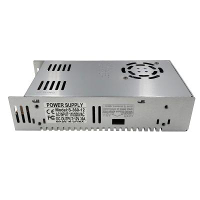 China High Quality 360 Watt Power Supply 12v360w Power Supply Mining PC Power Supplies 12v30a 12v S-360-12 for sale