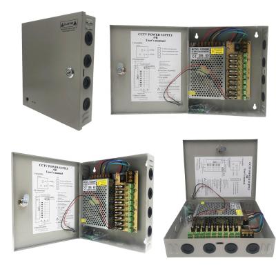 China Hot Sale AC DC Power Supply 220v Power Supply 5A 9CH 12v 60watts 12v 5a 9channel 232*210*52MM Changing Power Supply for sale