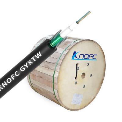 China Duct / 144 Core Single Mode Outdoor Optical Fiber Optic Cable Armored gyfta KNOFC Aerial Competitive Price for sale