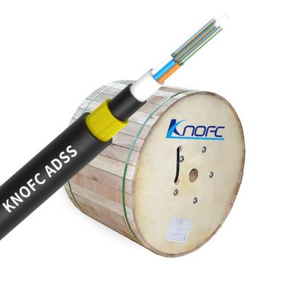 China KNOFC adss 12 hilos g652d outdoor fiber optic cable from china manufacturer aerial/aerial adss fiberhome for sale