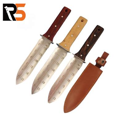 China Non-variable good quality japanese wooden handle tillility garden tools hori hori knife for sale