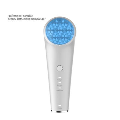 China Dark Circles Handheld Beauty Products Home Use Facial Massage Wrinkles Treatment Rejuvenation Device LED Light Red Blue Green Therapy Machine for sale