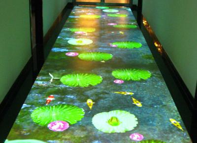 China Airport Interactive Floor Projectors Interactive Display Screen For Table / Bar for sale