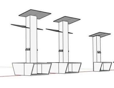 China Outdoor Solar Bench Mobile Phone Charging Station For Sit 6-8 Person , 3000H Mm  Height Pole for sale