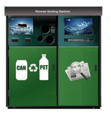 China Supermarket Intelligent Reverse Recycling Vending Machines For Bottle , Can , Battery for sale