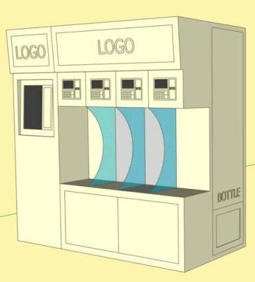 China Fonte nova refrigerada, água quente, normal da máquina de venda automática da água, moeda, tratamento da água do reverso 10 do RO da operação do cartão de IC à venda