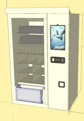 China Frozen Vending Machine -10 to -23 Degree for Sell ICE Cream , Frozen Food, Lift System, Interactive & Control Software for sale