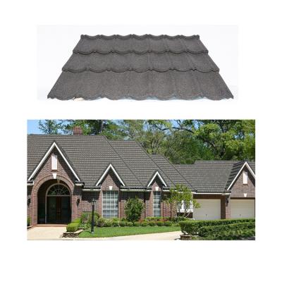 China 1340 x 420mm Modern Professional Bond Tile Stone Coated Metal China Roof Tiles For Cities for sale