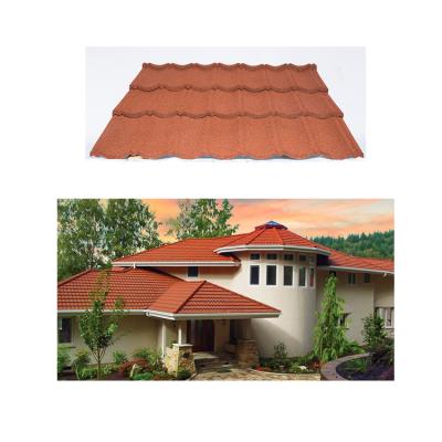 China High Performance Modern Colored Stone Coated Metro Bond Roof Tiles Metal for sale