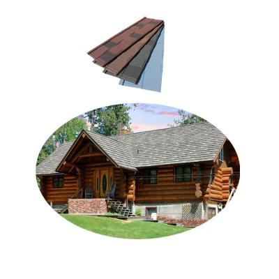 China Beautiful modern metal roof tiles for self build houses in rural towns for sale