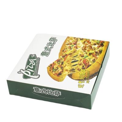 China Custom Hot Selling Custom Paper Boxes Logo Printed Handmade Gift Folding Packaging Mixed Color Food Pizza Box for sale