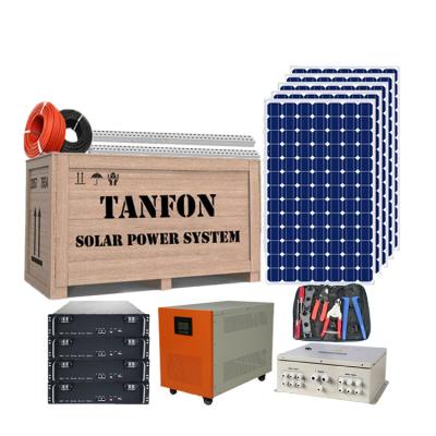 China Home Solar Power Off-Grid Systems 6KW 10KW Generator 2KW 3KW 5KW Solar Rack Power Source System for sale