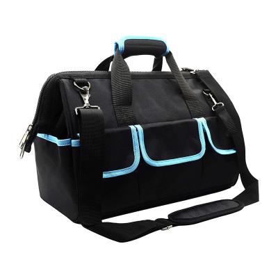 China Waterproof Wide Tool Mouth Tote Bag With Zipper Large Capacity Tool Bag Waterproof Multifunctional High Quality Tool Bag for sale