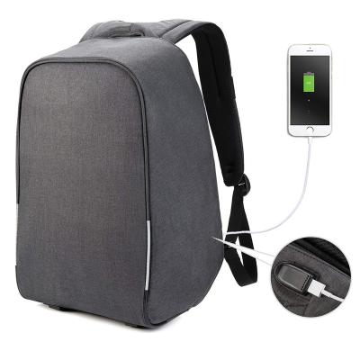 China Hot Selling OEM Custom Waterproof Anti-theft Backpack With Left Filling Men's Left Backpack Anti Theft USB Business Anti Theft Business LED Backpack for sale