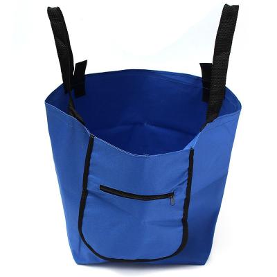 China Fashion OEM Supermarket Trolley Cart Reusable Handbag Foldable Shopping Bag Tote Eco Extend Cart Clips Shopping Organizer for sale