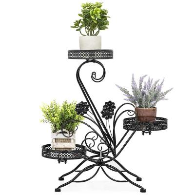 China China Supplier Idyllic Plum Blossom Flower Stand Flower Pot Stand Balcony Wholesale High Quality Flower Stand for sale