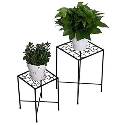 China Simple modern multi-layer indoor flower pot shelf balcony office living room two-piece set for sale