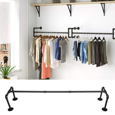 China Industrial Metal Clothing Store Handwork Decoration Hangers Wall Mounted Clothing Display Props Display Hangers for sale