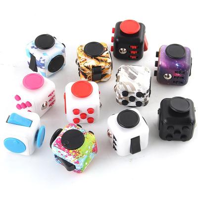 China Hot Selling Stress Decompression Toy For Kids &Adult Stress Reliever Amazon Stress Reliever Cube 6 Sides Worry Cube With Multi Function for sale