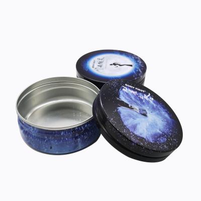 China Factory Wholesale Price Promotion New Recyclable Round Shape 0.4mm Cream Aluminum Tin Box Hand for sale