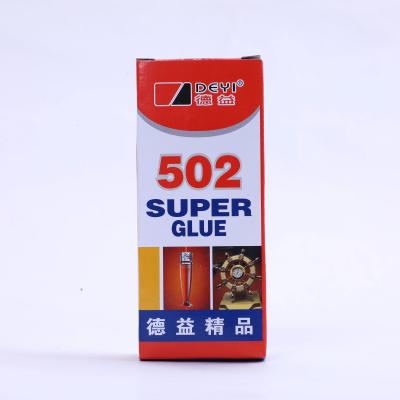 China 502 cola líquida cola instantânea super cola para vários materiais à venda