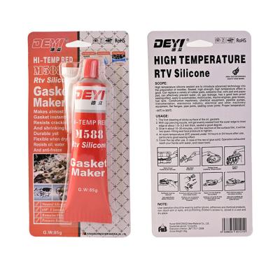 China ISO9001 Certified Red Acid RTV Silicone Gasket Maker 85g For Sealing Applications for sale