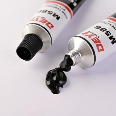 China Black Paste In Tube RTV Silicone Gasket Maker For Meter Silicone Sealant Adhesive for sale