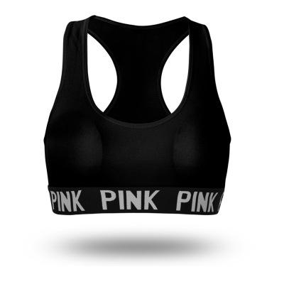 China Breathable Racerback Custom Nylon Women Solid Color Band Bra Sports Yoga Bra Seamless Top for sale