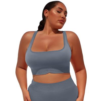 China Breathable Plus Size Private Label Conjunto Deportivo De Mujer Seamless Scrunched Butt Yoga Set For Fat Women for sale