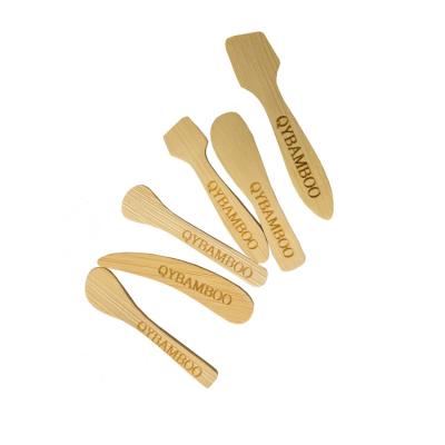 China Europe Wholesale Bamboo Cosmetic Spatula Facialmask Mini Size Stirring Stick Plastic Body Scraper for sale