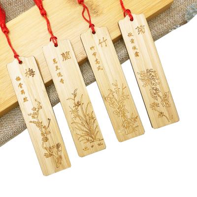 China Wholesale Custom Set of Plum, Orchid, Bamboo, Chrysanthemum, Bamboo and Wooden Bookmark from Europe Custom Factory for sale