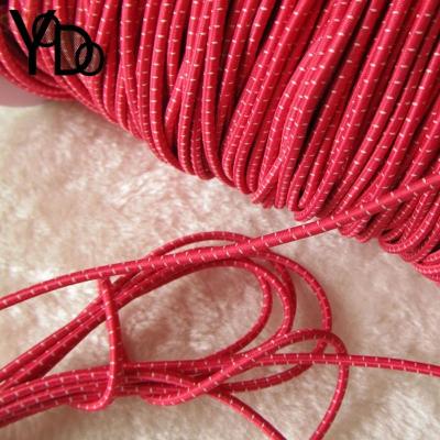 China YQ-RE13 Pink 2.5mm Sustainable High Tensile Thin Elastic Cord For Garment Accessories for sale