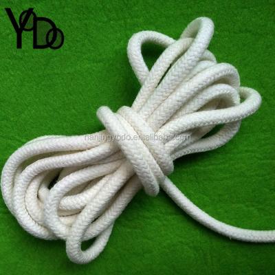 China YQ-RY69 Pure Cotton Viable Off White Solid Core 6-7mm Diameter Drawstring Bag Wholesale Rope for sale